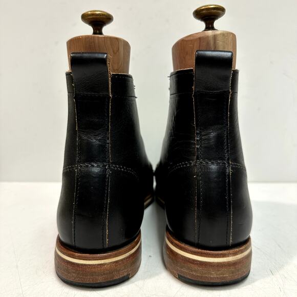 EUC Rancourt & Co. x Helm Muller Black Cap Toe Boot Horween Made in USA 7.5 D - Picture 6 of 11